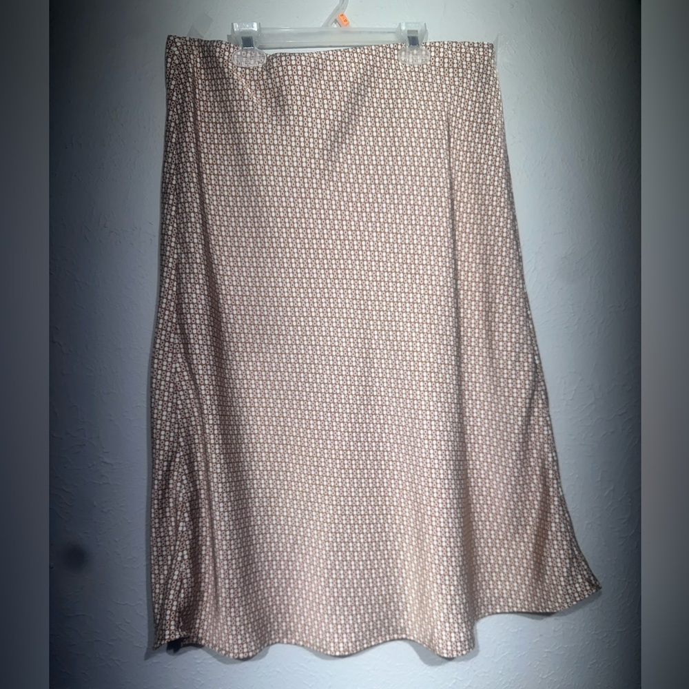 Nordstrom Cream Patterned Maxi‎ Skirt